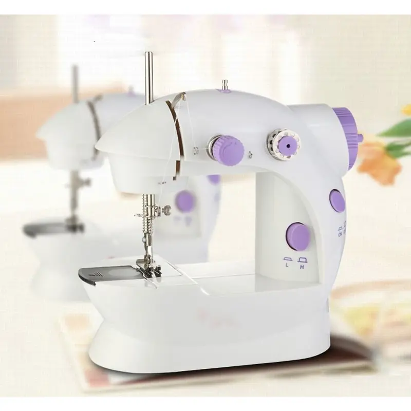 Máy May Mini Gia Đình Có Đèn Led Để Bàn Nhỏ Gọn Đầy Đủ Phụ Kiện Tiện Lợi Sử Dụng 5