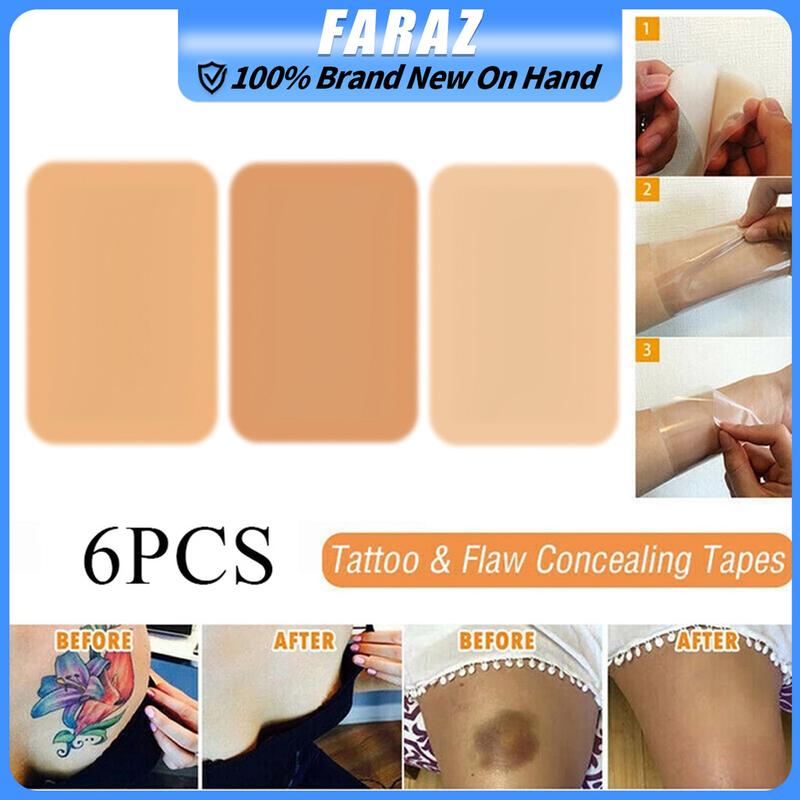 6Pcs/Pack Waterproof Tattoo Concealing Stickers Birthmark Full - TikTok ...