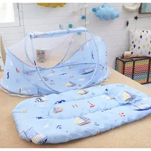 Kasur Bayi Set Kelambu / Kelambu Bayi Lipat Kelambu Tenda / Kelambu Anti Nyamuk Ada Musiknya Ukuran 110 x 60 x 65 CM