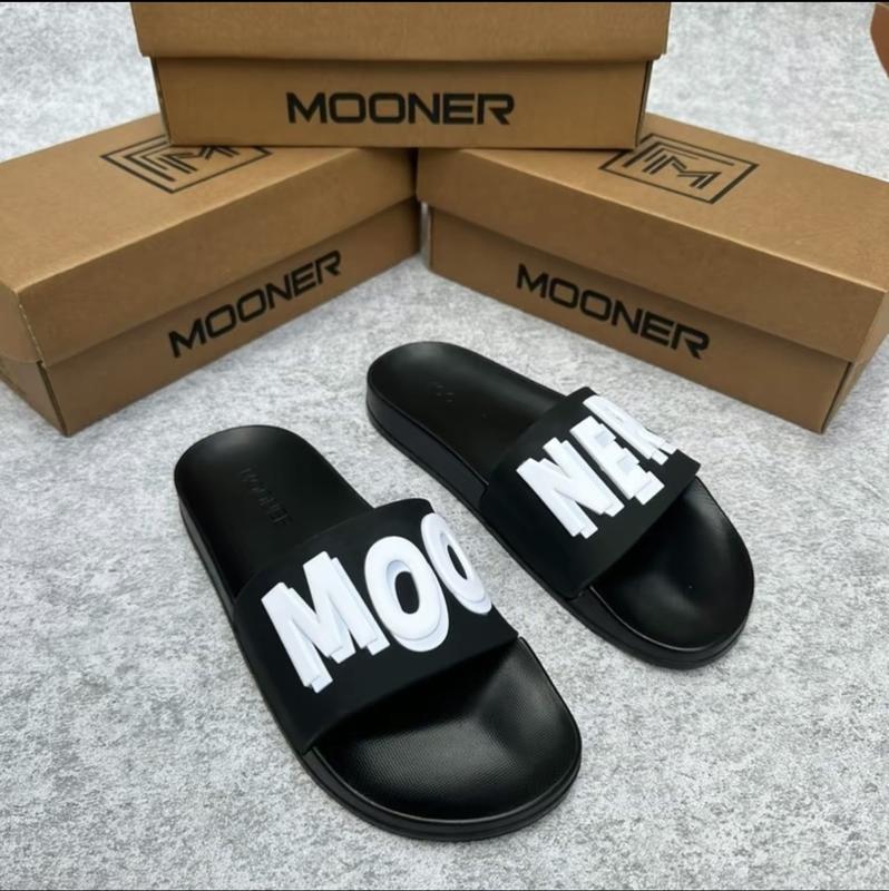 Dép Monner chữ nổi ner 4 màu dành cho nam và nữ đế PU cao su nước đế cứng_dép quai ngang monner