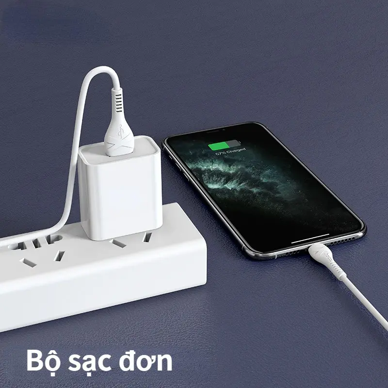 Củ sạc C81 sạc nhanh 2.1A 1 cổng sạc USB chất liệu PVC an toàn dành cho iPhone Samsung Huawei Xiaomi Oppo Phụ Kiện 4