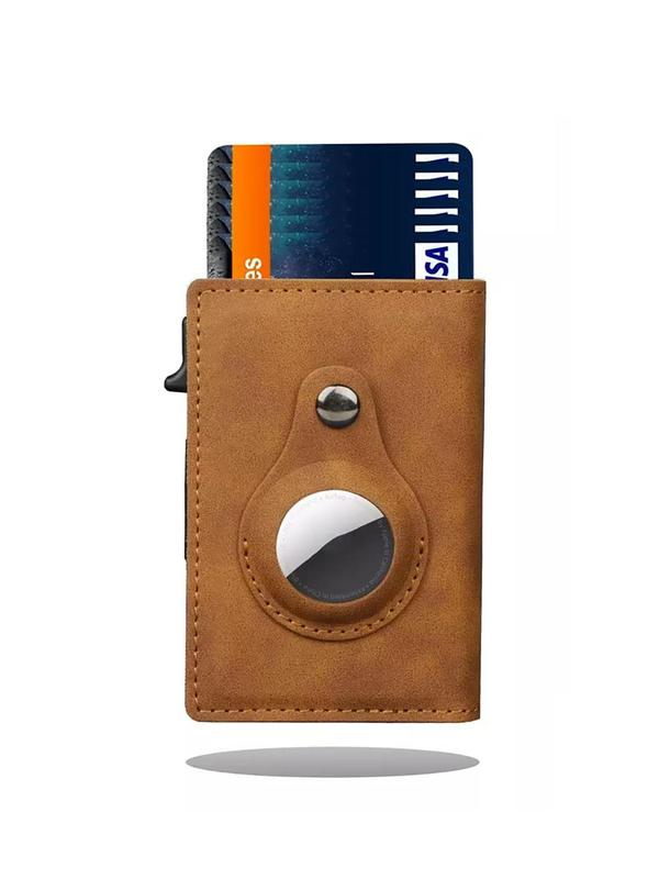 Summer Men's Business Bifold Wallet with Card Slots As Gift for Dad, Plain Color Card Holder, Trendy Wallet for Work & Daily Use 4