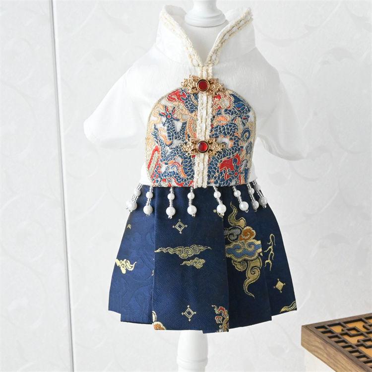 Product Introduction of Quần áo cho chó, mỏng mùa hè, phong cách quốc gia, thích hợp cho mèo và chó, váy mặt ngựa, thích hợp cho Teddy và Pomeranian, thiết kế ban đầu, phát hành vào năm 2024 7