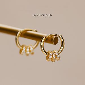 ต่างหูที่สวยงาม กะทัดรัด พร้อมตะขอเกี่ยวหู จี้หรูหรา ถอดออกได้ สี่วิธีการสวมใส่