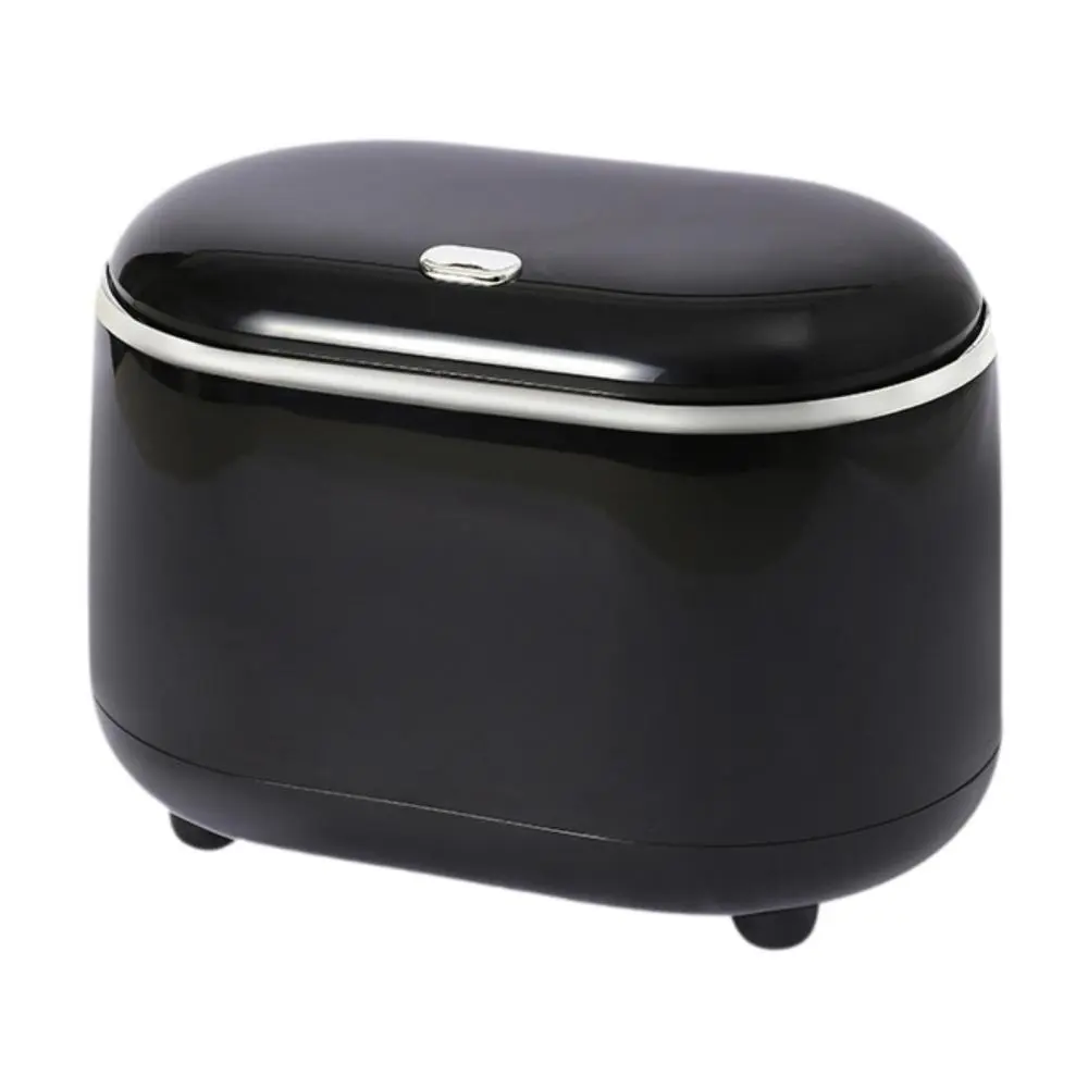 Desktop Trash Bin Waste Bin Pressing Type Washable Wastebasket Garbage Can for Office Coffee Table Study Room Bedroom Dorm
