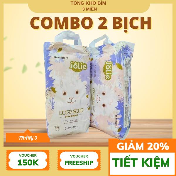 [Miễn ship]combo 100 miếng bỉm quần / tã dán JOLIE xuất Anh đủ size M/L/XL/2XL/3XL/4XL, bỉm quần Cho Bé