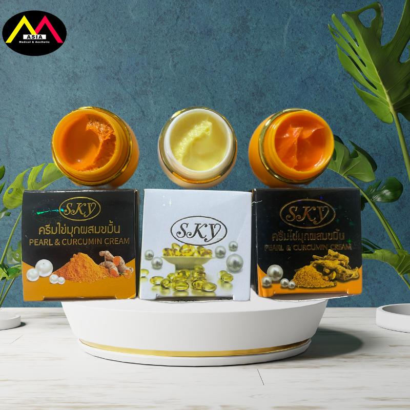 Kem nghệ SKY ngọc trai giảm mụn thâm nám tàn nhang đốm đen trắng da thái lan loại cao cấp 20g