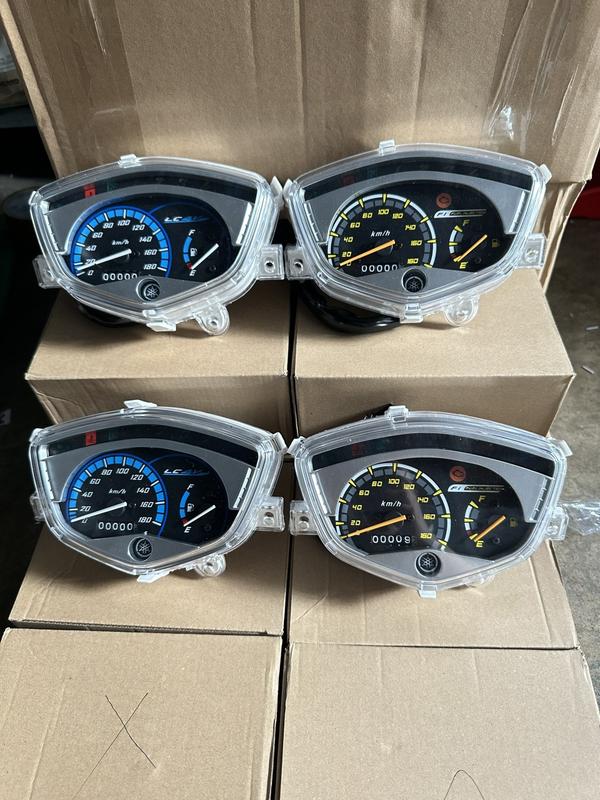 Đồng hồ spack gắn xe sirius 50cc,sirius 110 màu vàng và màu xanh Phụ Tùng Phụ Kiện