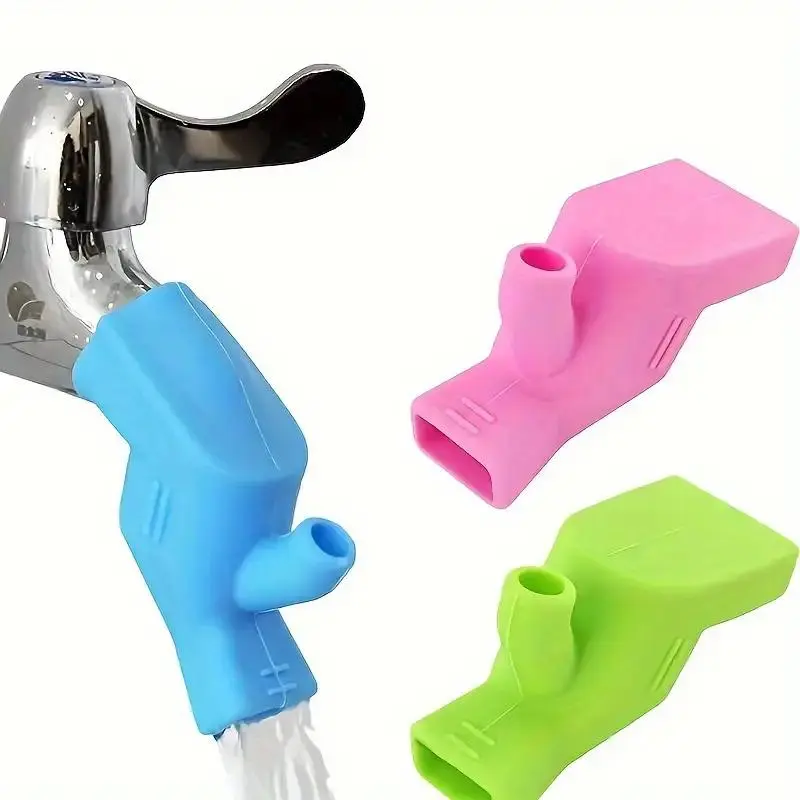 Flexible Rubber Kitchen Faucet Extender, Easy Water Flow Extension for Hand Washing & Dishwashing, Durable Kitchen Sink Accessory