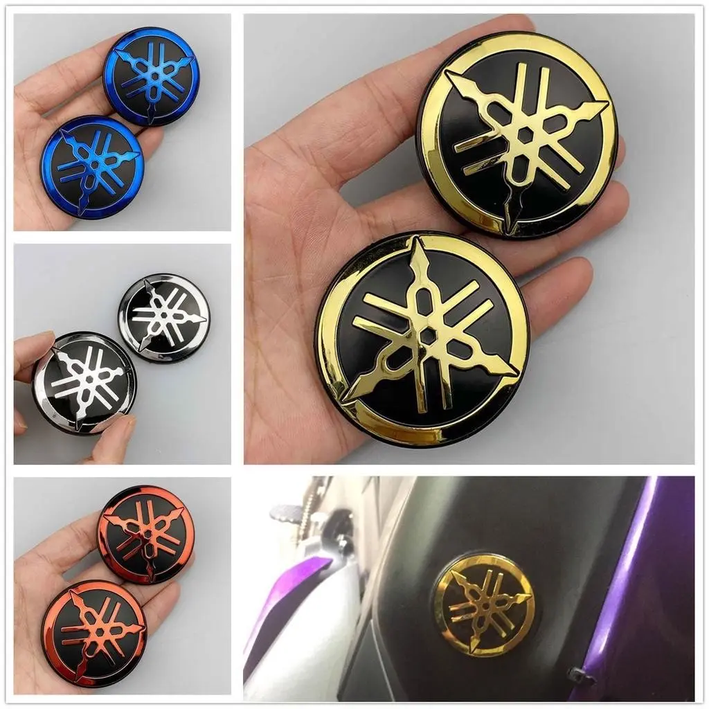 Yamaha logo emblem for motorcycle tMax xMax Nmax plating Chrome ABS plastic 25mm