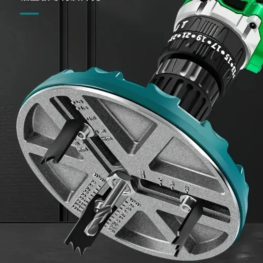 New Adjustable Round Hole Saw Tool Multifunctional High-carbon Steel Adjustable Hole Saw Durable Wood Drilling Cutting Tools