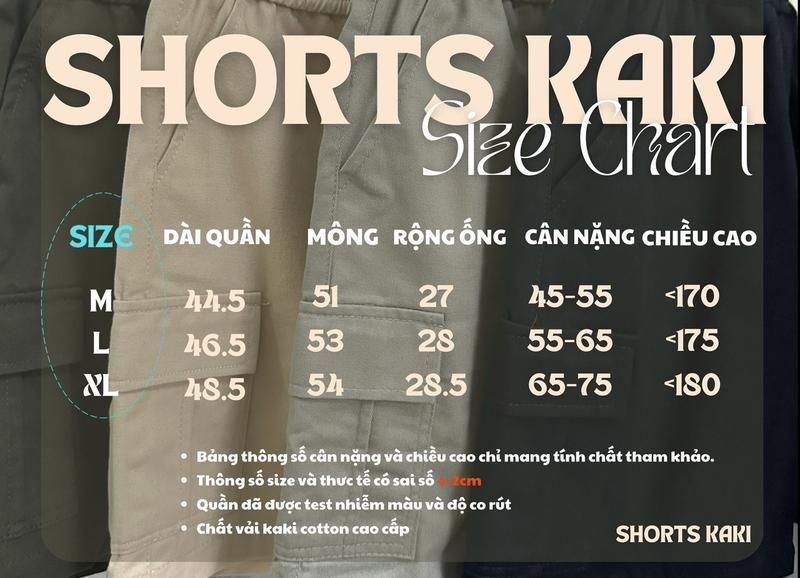 Product Introduction of Quần Short Kaki Chun Cao Cấp Túi Hộp bền bỉ dày dặn 0