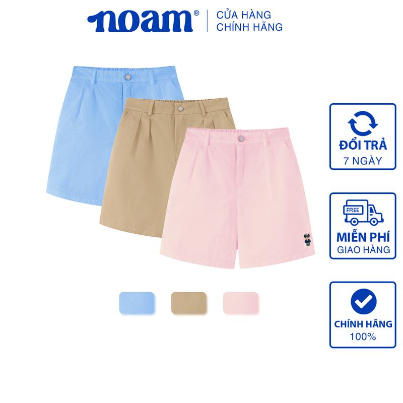 Quần Short Kaki Unisex NOAM Original Fox - Màu Nâu/ Hồng/ Xanh Dương