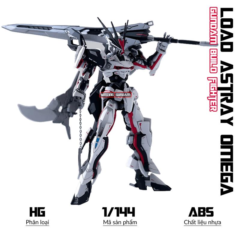 Mô Hình Lắp Ráp HG MHF-01Ω Load Astray Omega Gundam, 1/144 Gunpla, Mô hình nhựa, Đồ chơi sưu tầm