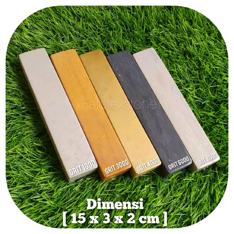 Batu Asahan Pisau taji 1 set isi 5 pcs 15x3x2cm. Asahan murah berkualitas 0