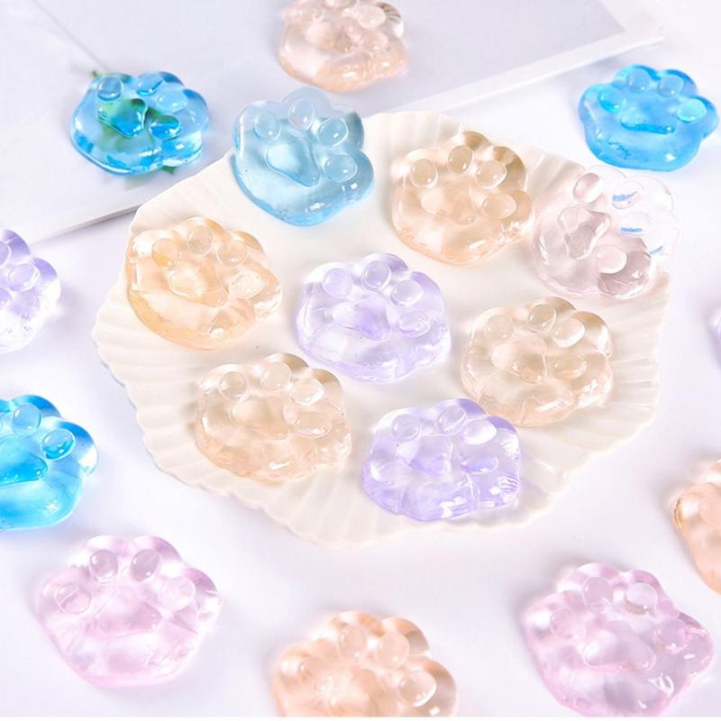 Product Introduction of Sensory Toys Transparent Squeeze Toy Sparkling Fidget Transparent Cat Claw Toy Quick Rebound Simulation Mini Cute Sensory Toys Kids Toys 11