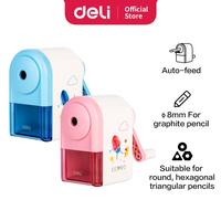 Gambar [SPECIAL 8.8] Deli Pencil Sharpener / Rautan Pensil Auto-feed Motif Kartun Simple dan Lucu E0641S (Warna dikirim Random) dari Deli.Indonesia Kab. Tangerang 3 Tokopedia