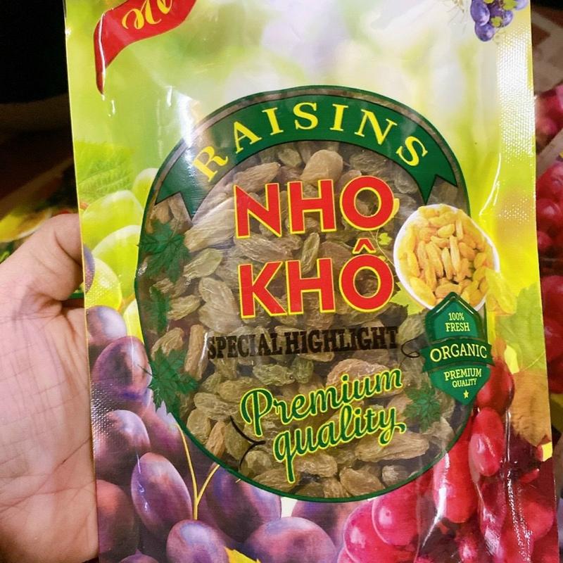 Nho khô túi 300g- Đồ ăn vặt Thuỷ Béo Food bánh kẹo tết 2025