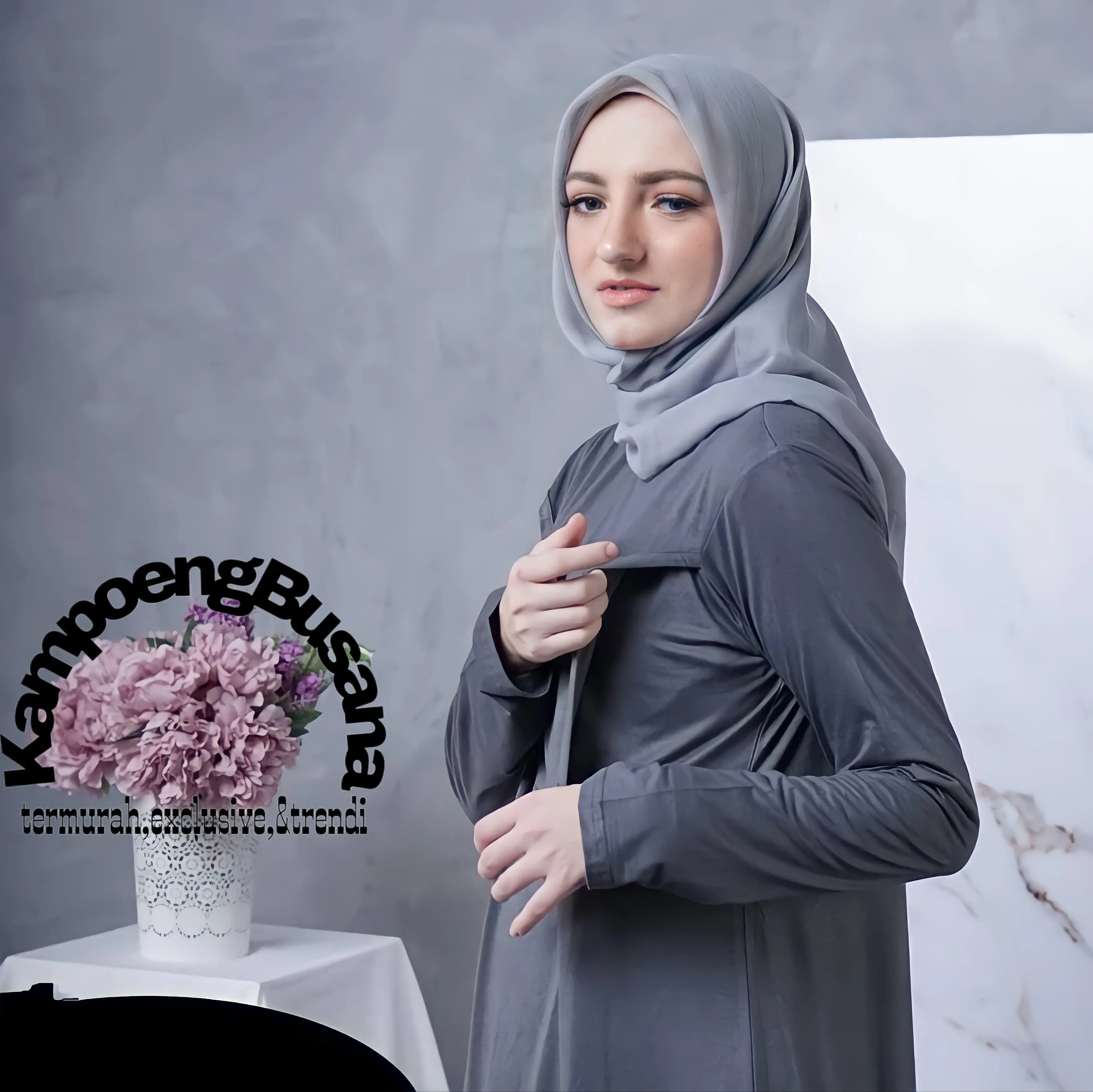 Manset Menyusui Bunsui Lengan Panjang Bahan Spandek Rayon Premium Wanita