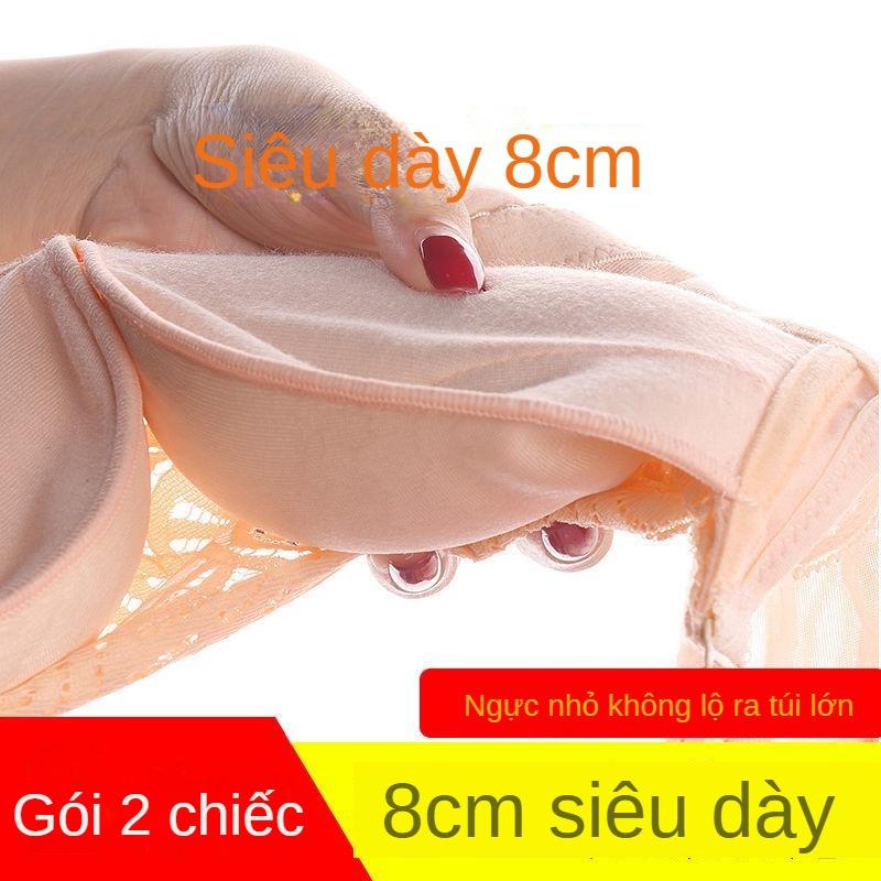 Áo Ngực Cực Dày, 8cm, Không Dây, Siêu Nâng Ngực, Thích Hợp Cho Ngực Nhỏ Đồ Lót Đặc Biệt Cho Phụ Nữ, Áo Ống, Chống Trượt, Áo Ngực Cực Dày Bra Top mieng  dan 3