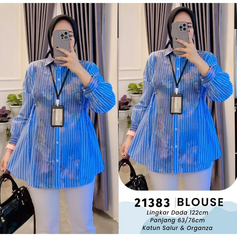 EXTU HERITAGE NAYA BLOUSE ATASAN KEMEJA SALUR (21303,21383) 8
