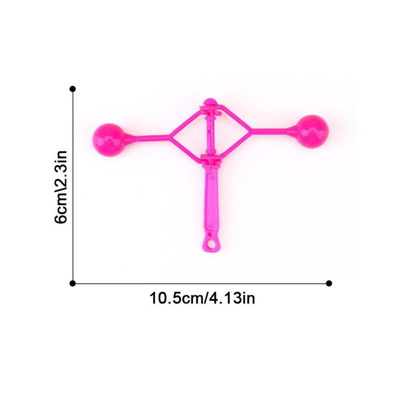 Product Introduction of Traditional Nostalgic Double Touch Ball Hand Rocking Touch Ball Hammer Small Plastic Toy V1F3 22