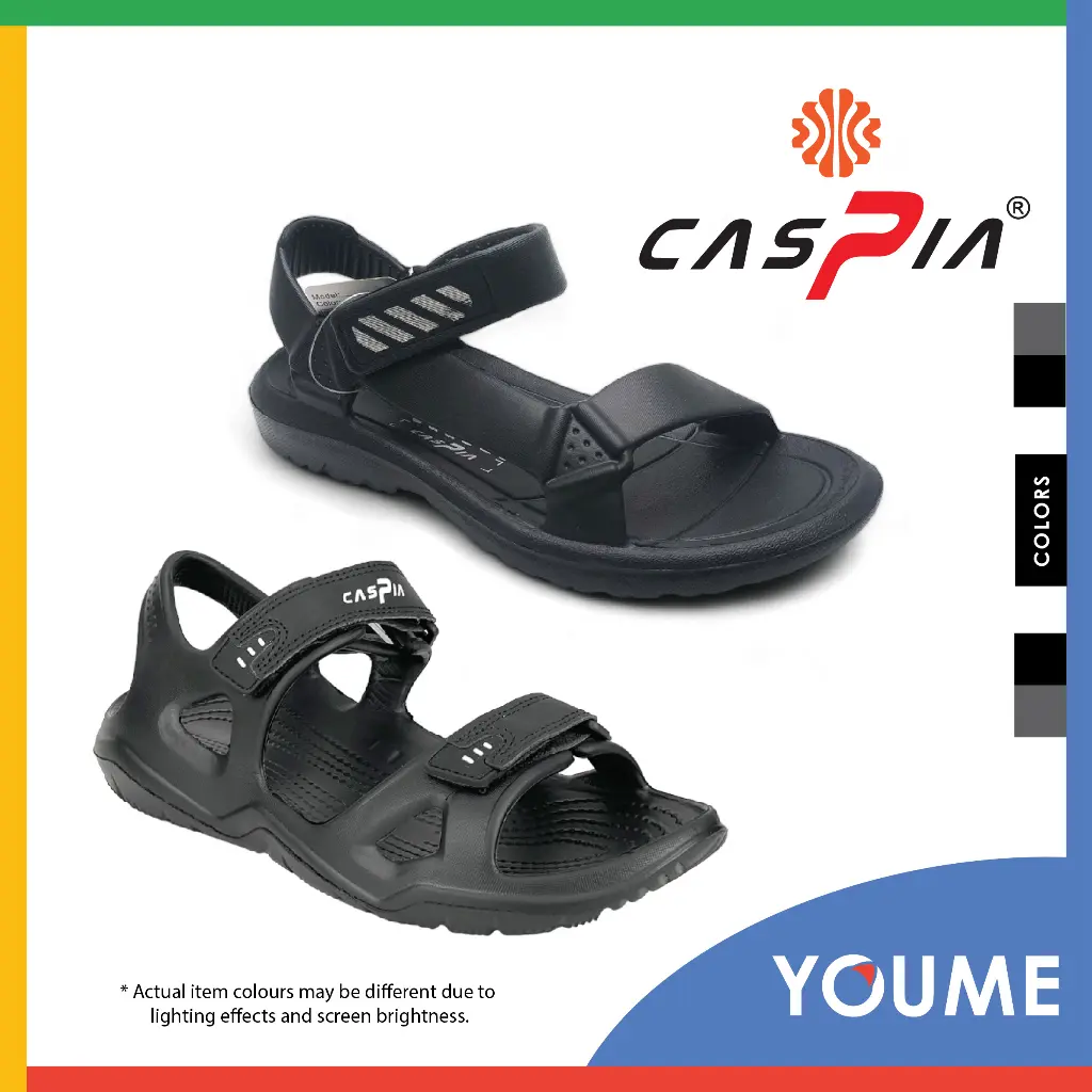 CASPIA CB-995-1052 Men Velcro Straps Water Resistant EVA Sandals