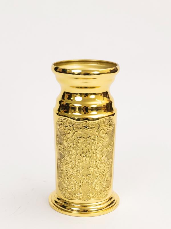 Ống Đựng Nhang Phúc Thọ size Lớn Cao 25cm x Rộng 12.8cm bằng Đồng Thương Hiệu Thuận Phát Bảo Hành 5 Năm Decor Trang Trí Nhà Cửa Phụ Kiện Thờ Cúng Trang Trí