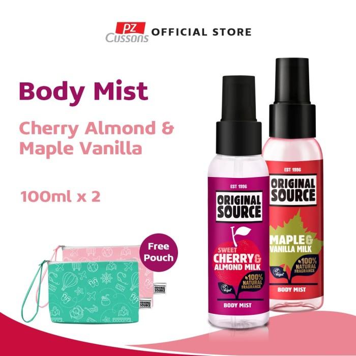 Gambar Original Source Fragrance Set - Body Mist Cherry & Maple FREE Eco-pouch - Original Source, Standar dari CussonsID Kota Administrasi Jakarta Barat Tokopedia