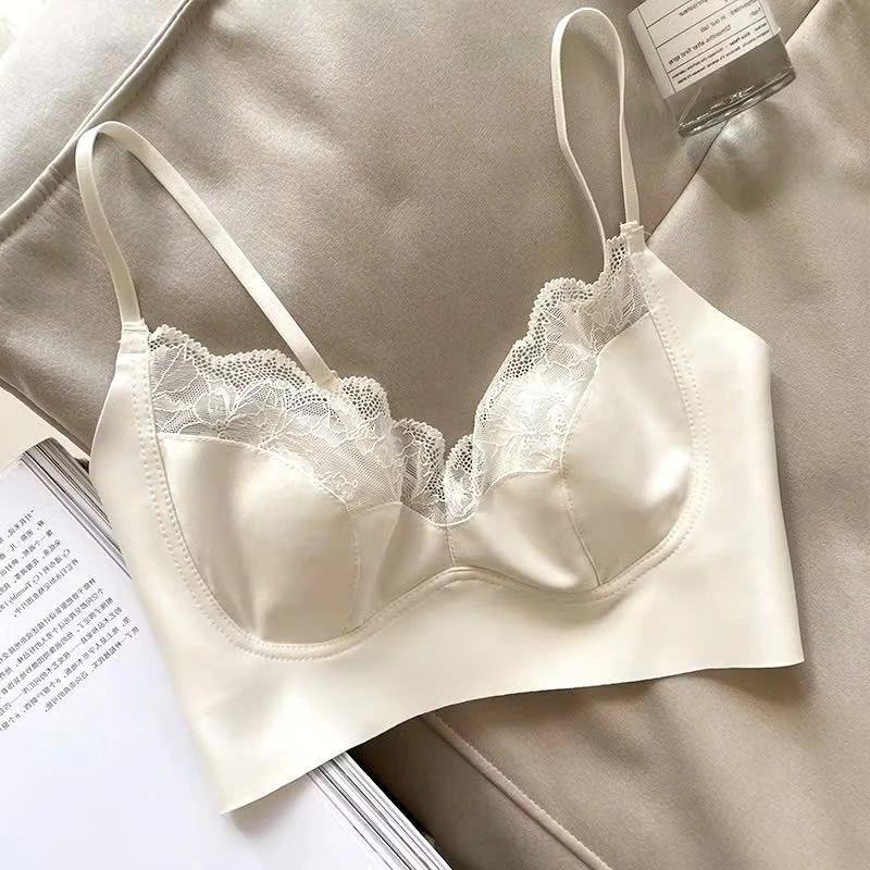 Áo Bra Nữ 2 dây đệm mỏng- Áo bra ôm ngực gợi cảm mẫu Bra đúc su viền ren mã 2828 mới 7
