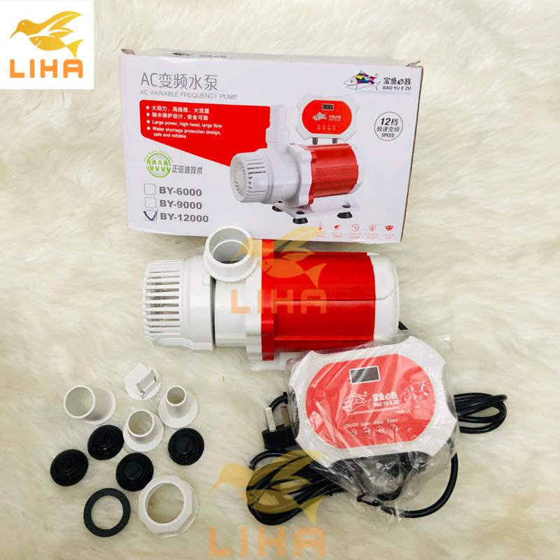 Máy Bơm Baoyu BY -2000-3000-4000-6000-9000-12000 - Bơm Điều Khiển 12 Chế Độ Lưu Lượng Nước Cho Bể Cá