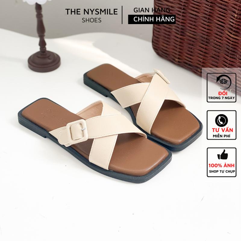  Dép chéo nữ thời trang  dép bệt - THENYSMILE - YENA DéP GiàY 