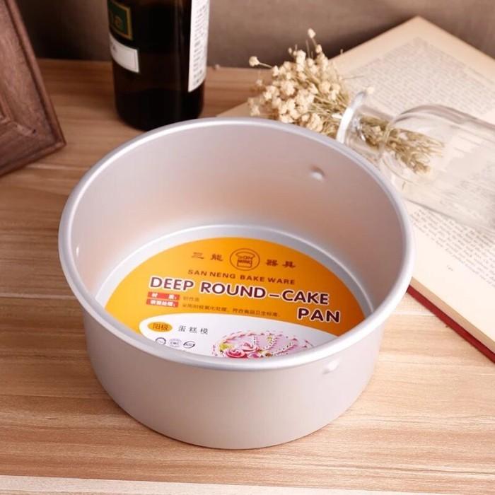 Gambar Sanneng SN5028 - 6" Deep Round Embossed Cake Pan Non Removable 15.2cm - Warna dari Trinity Kitchen Kota Administrasi Jakarta Barat Tokopedia