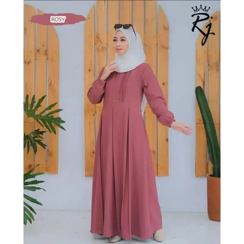 gamis jihan cringkle airflow dress busui terbaru