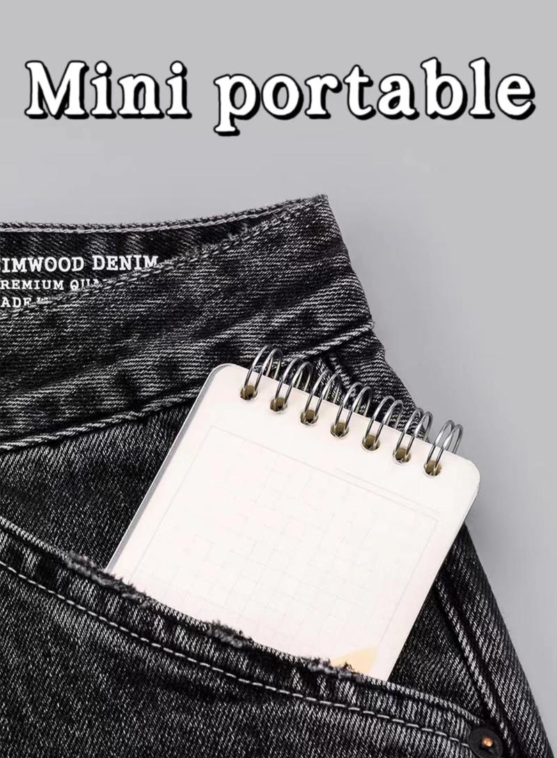 Product Introduction of A7 Pocket Notebook Portable Mini Student Notepad Pocket Coil Handy Word Book Homework Notebook Stationery infinity notebook 15
