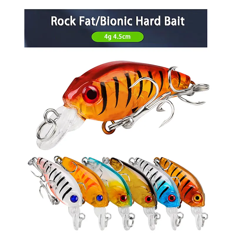 Bionic Road Runner Lure 4.5cm 4g Plastic Bionic Road Runner Bait Rock Little Fatty Lure