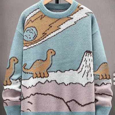 Selected Dinosaur Sweater Men TikTok Shop