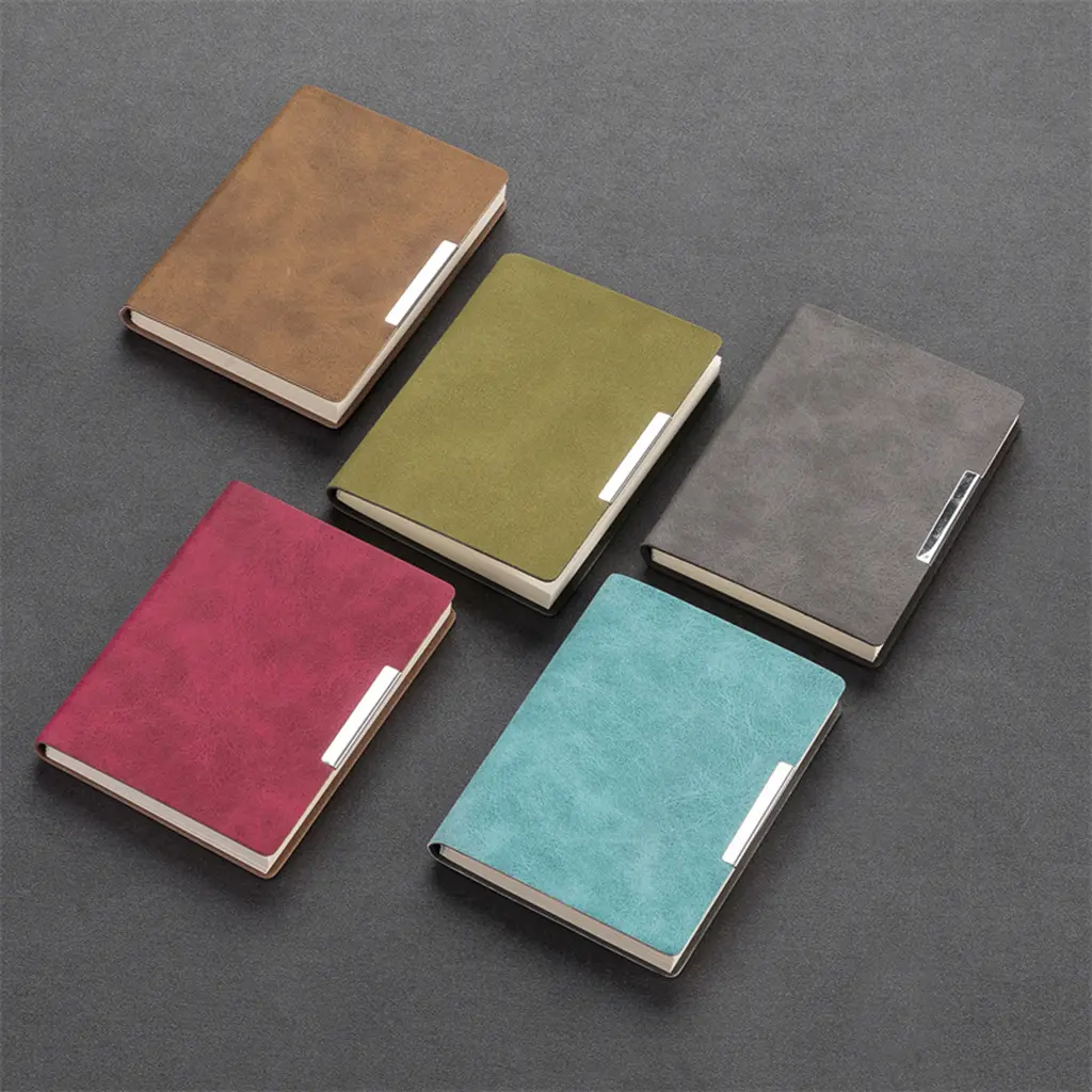 A7 Small Book Convenient Sheepskin Leather Notebook Portable Record Pocket Book Simple Thick Small Memo Pad Vocabulary Book