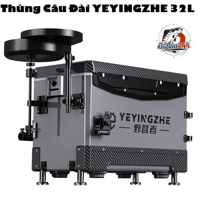 Thùng Câu Đài YEYINGZHE 29L Không Tựa, Chất Liệu Carbon Kèm Bộ Phụ Kiện Pat Đi Câu Bắt Cá Câu Cá Fishing