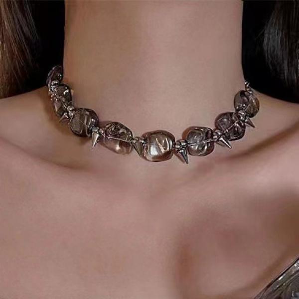 Product Introduction of Vòng Cổ Choker, Phong Cách Đường Phố Punk, Dành Cho Nam Giới, Dây Chuyền Xương Đòn Cao Cấp, Đồ Trang Trí Y2g Văn Hóa Phụ, Ngọt Ngào Và Ngầu, Cổ Áo Hoa Jewelry trang  sức  titan  cao  cấp  hàng  hiệu 19