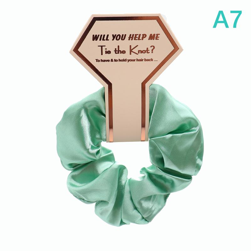 Product Introduction of 1Pcs Bridesmaid Gift Hair Scrunchies Bachelorette Party Bridal Shower Wedding Souvenir Team Bride To Be Haircircle Gift Souvenir For Guests 23