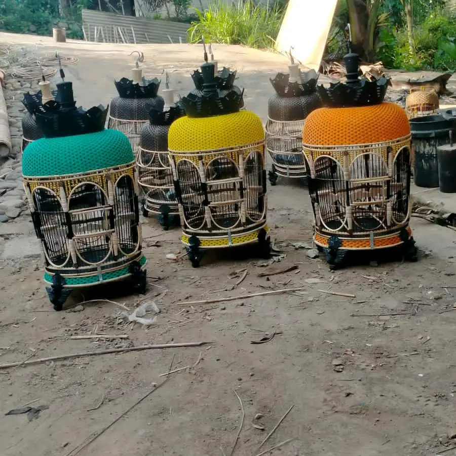 KANDANG BURUNG MOTIF WARNA