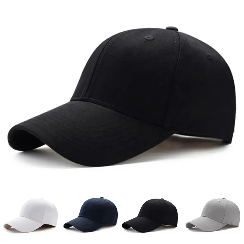 Plain Curved Sun Visor Hat Outdoor Dustproof Baseball Cap Solid Color Fashion Adjustable Leisure Caps Unisex