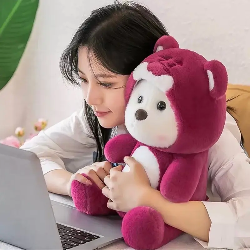 Gấu bông lena ngồi siêu đáng yêu  - thú nhồi bông lena gấu dâu sezi 30cm Thú Bông Toy Đồ Chơi 8