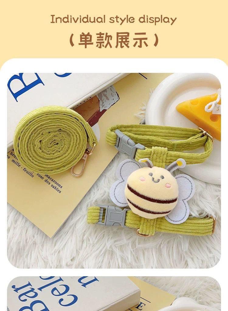 Product Introduction of Cat Pulling Rope Bee Break Free I-Shaped Adjustable Rope for Pet Outing Muppet Teddy Small Anti-off 8