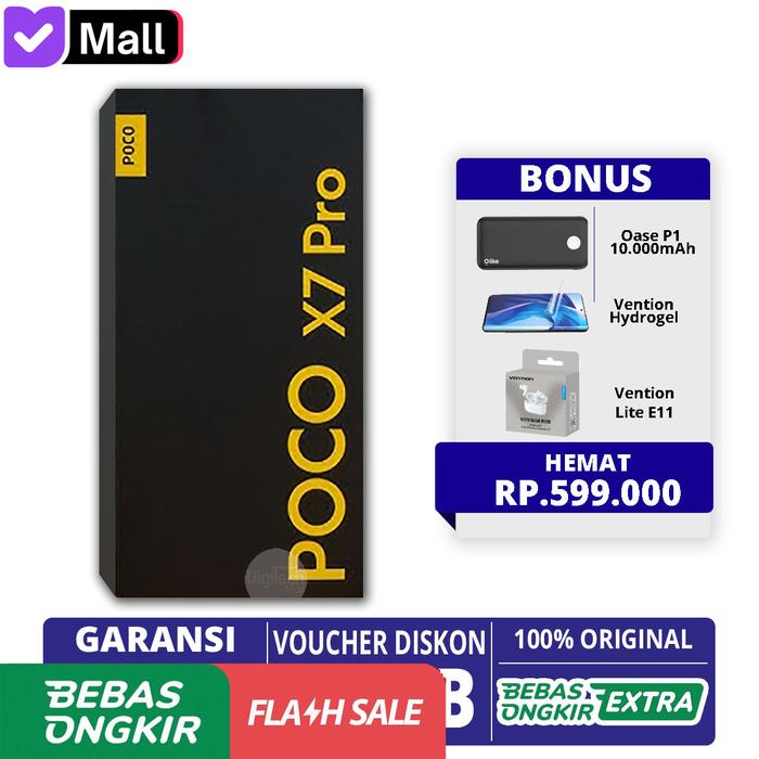 Gambar Xiaomi Poco X7 PRO 5G NFC 12/512GB 512 MD 8400 Ultra Garansi Resmi - 12/512 Black, Non Bundling dari Digitech Mall Kota Administrasi Jakarta Pusat Tokopedia