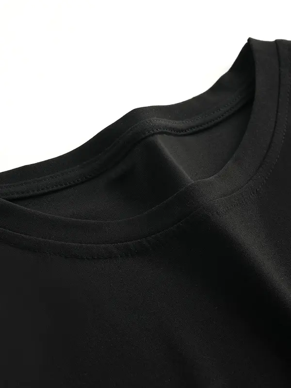 Women's Letter & Star Print Round Neck Crop Tee, Y2k Streetwear Short Sleeve Crew Neck T-shirt for Daily Wear, Casual Top for All Seasons 2
