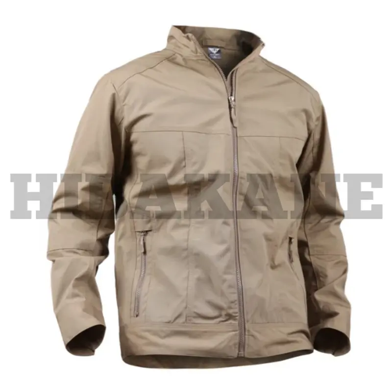 Jaket pria simpel HIBAKANE Bomber Hijau Katun Nyaman Parka Casual Kain Distro 0
