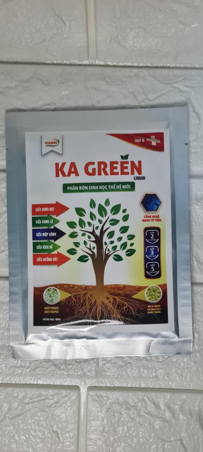 Product Introduction of Phân bón sinh học Ka Green LiQuid gói 100ml giúp cây bung đọt, xanh lá, dày cành, kích rễ  mạnh, dưỡng đất phì nhiêu. ka  green phân  bón phân  bón 2