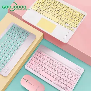 Goojodoq 2nd gen Pro 10 Inch 3 in 1 Wireless Bluetooth Keyboard Lightweight Portable For iPad Samsung Xiaomi Phone Lampu Laptop